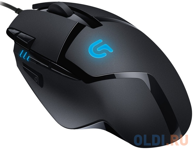 Мышь проводная Logitech G402 чёрный USB - фото 4