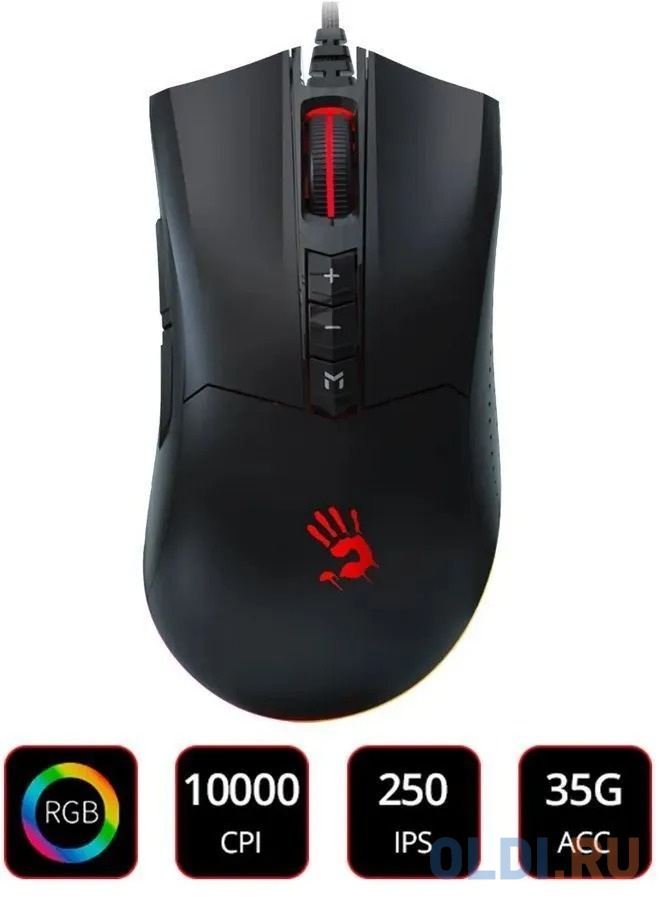 Мышь проводная A4TECH Bloody ES9 Plus чёрный USB фото