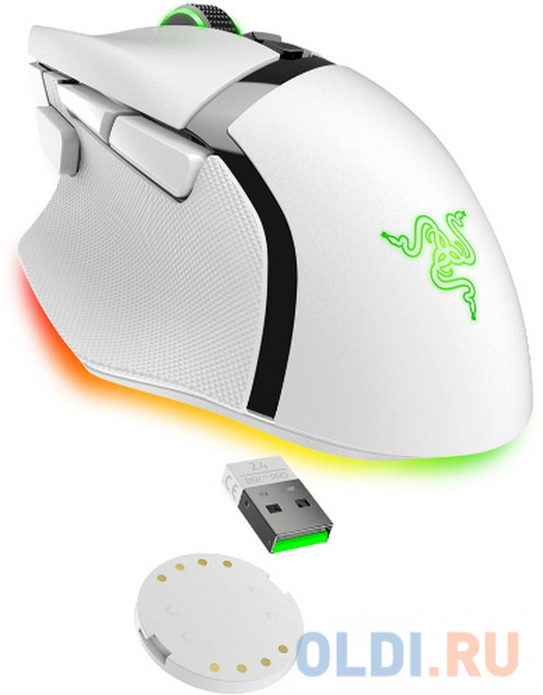 Мышь беспроводная Razer Basilisk V3 Pro белый USB + радиоканал фото