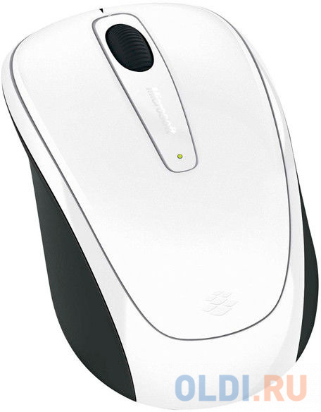 Мышь Microsoft Wireless Mobile Mouse 3500 White Gloss белый/черный оптическая (8000dpi) беспроводная (2but) GMF-00196 - фото 2