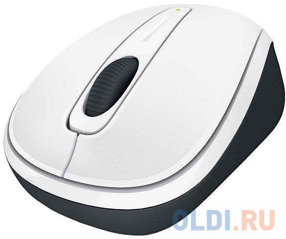 Мышь Microsoft Wireless Mobile Mouse 3500 White Gloss белый/черный оптическая (8000dpi) беспроводная (2but) GMF-00196 - фото 3
