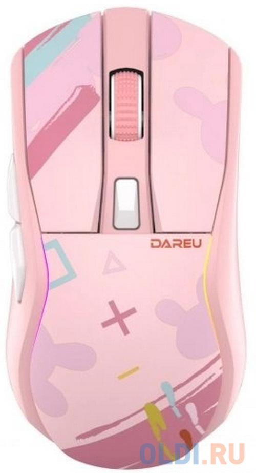 Мышь беспроводная Dareu A950 розовый USB + Bluetooth