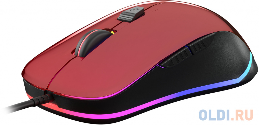 Мышь проводная Oklick GMNG 850GM чёрный красный USB фото