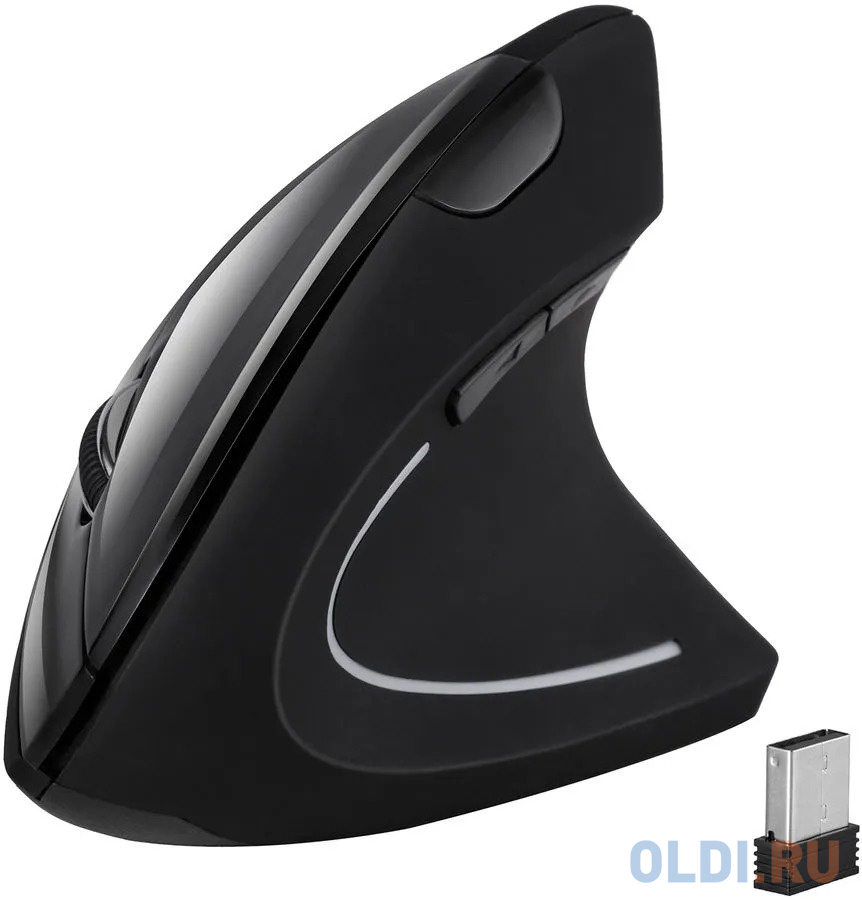 Мышь беспроводная Oklick Ergo 670MW чёрный USB + радиоканал игровая беспроводная мышь sven rx g930w чёрная 2 4 ггц 6 кнопок 1600 dpi usb soft touch rgb подсветка