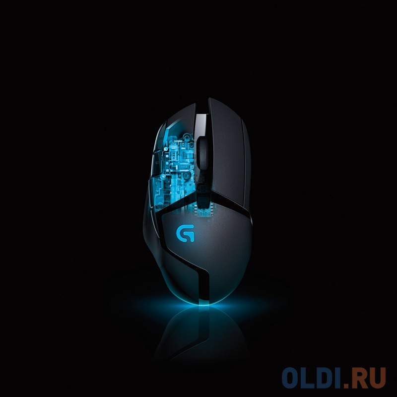 Мышь проводная Logitech G402 Hyperion Fury чёрный USB фото