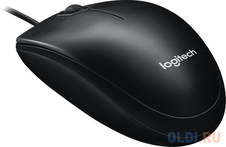 Мышь проводная Logitech M100r чёрный серый USB фото