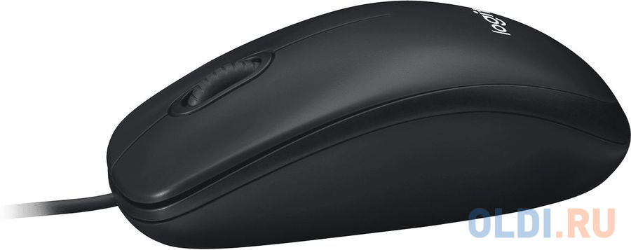 Мышь проводная Logitech M100r чёрный серый USB фото