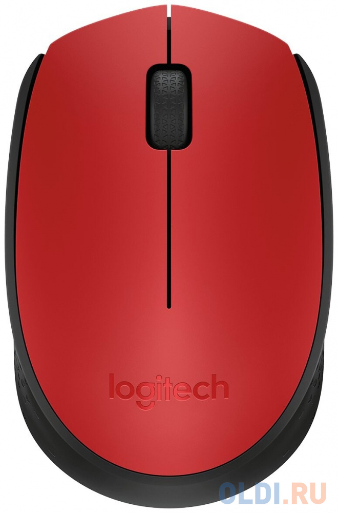 Мышь беспроводная Logitech M170 красный USB + радиоканал