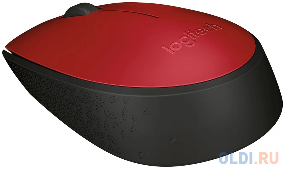 Мышь беспроводная Logitech M170 красный USB + радиоканал фото