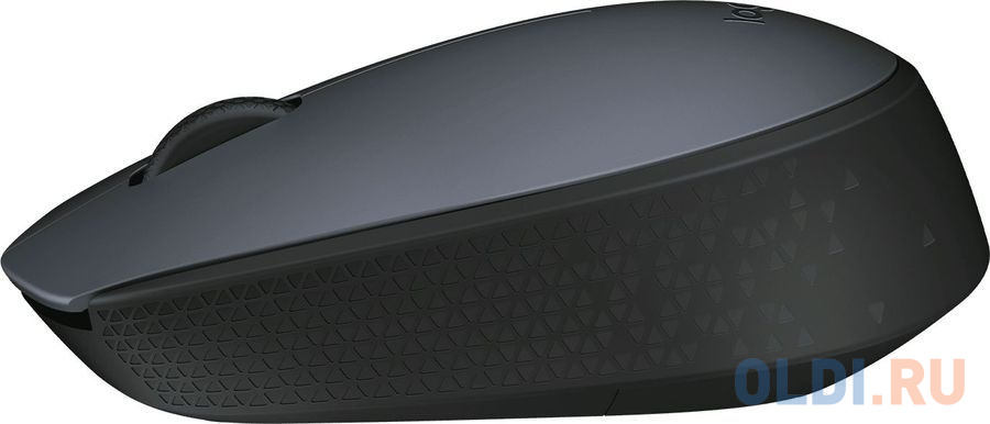 Мышь беспроводная Logitech M170 чёрный серый USB + радиоканал фото