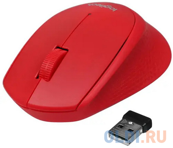 Мышь беспроводная Logitech M280 красный USB + радиоканал фото