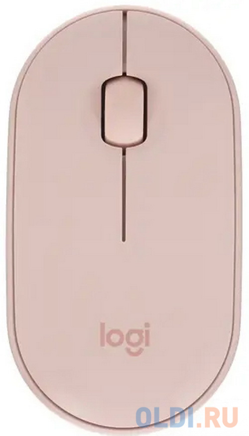 Мышь беспроводная Logitech M350 розовый USB + Bluetooth мышь беспроводная logitech pebble m350 чёрный usb bluetooth