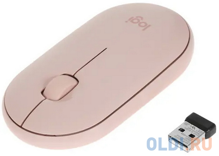 Мышь беспроводная Logitech M350 розовый USB + Bluetooth фото