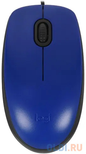 Мышь проводная Logitech M110 синий USB мышка usb optical m110 silent red 910 005501 logitech