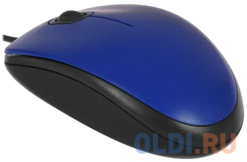Мышь проводная Logitech M110 синий USB фото