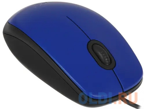 Мышь проводная Logitech M110 синий USB фото