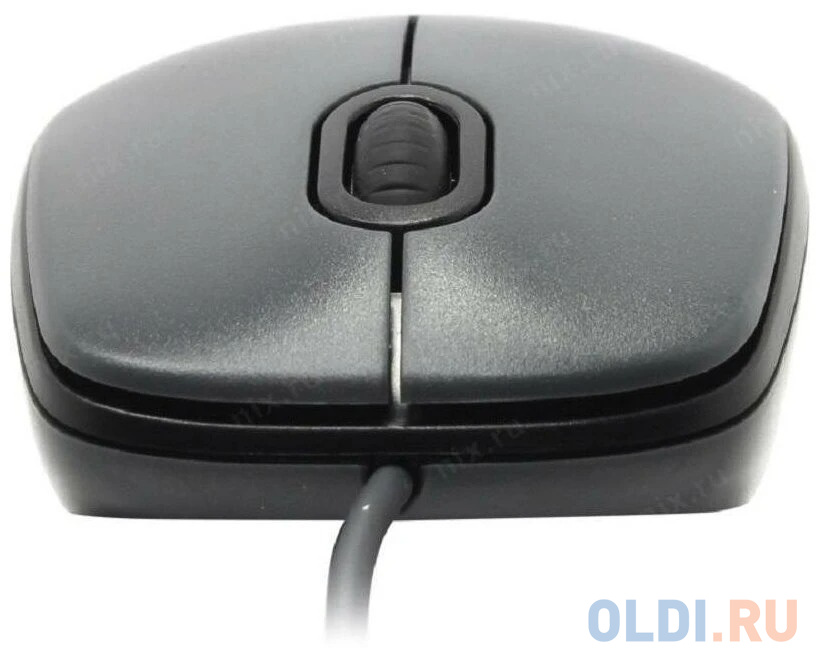 Мышь проводная Logitech M100 темно-серый USB фото