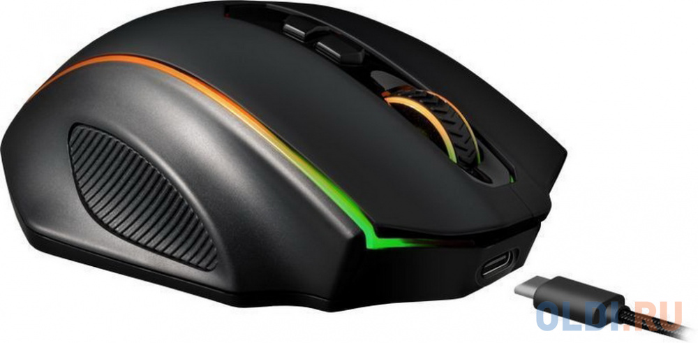 Мышь беспроводная Defender Vampire Elite чёрный USB + радиоканал фото