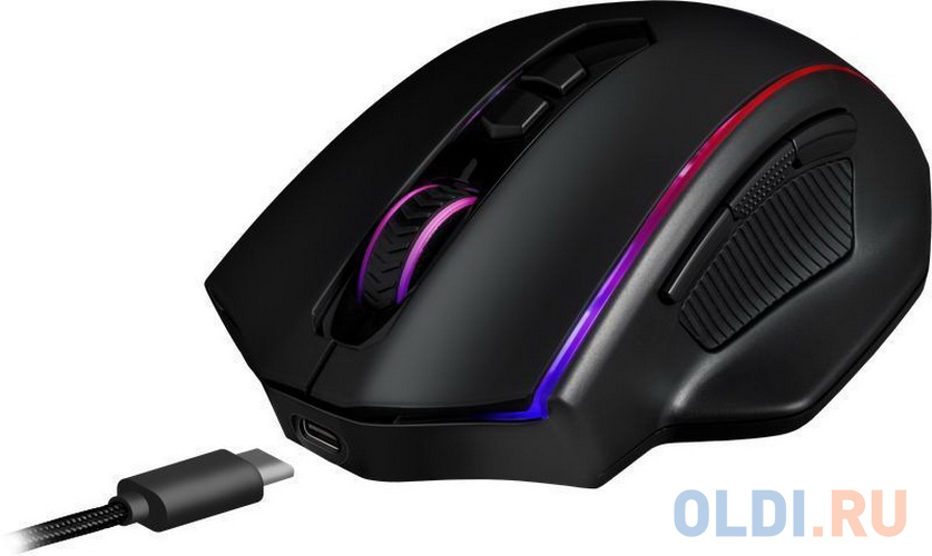 Мышь беспроводная Defender Vampire Elite чёрный USB + радиоканал фото