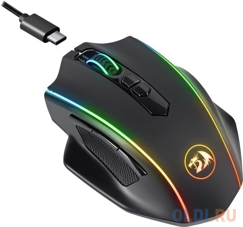 Мышь беспроводная Defender Vampire Elite чёрный USB + радиоканал фото