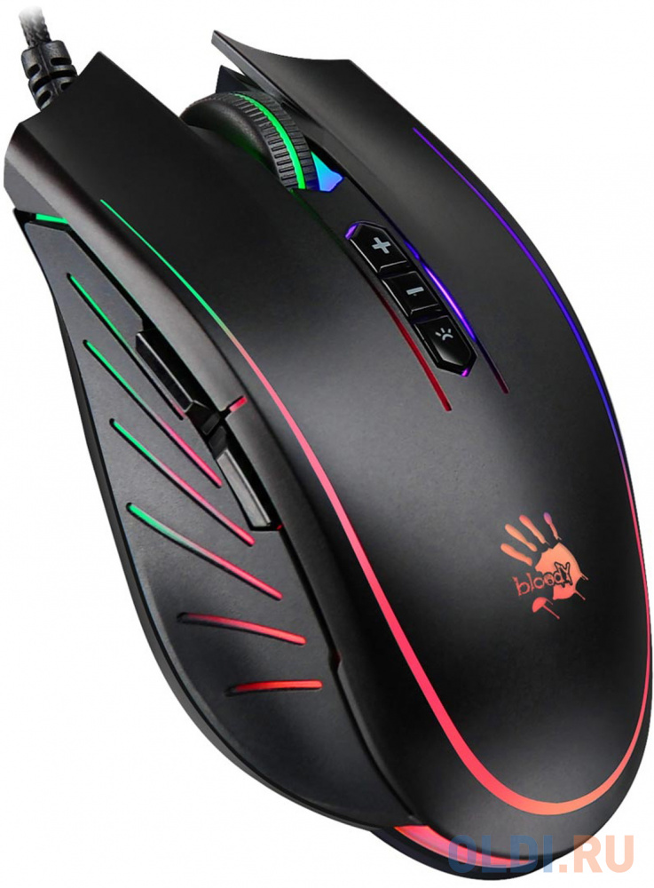 Мышь A4Tech Bloody Q81 Curve черный оптическая (6200dpi) USB (8but) фото