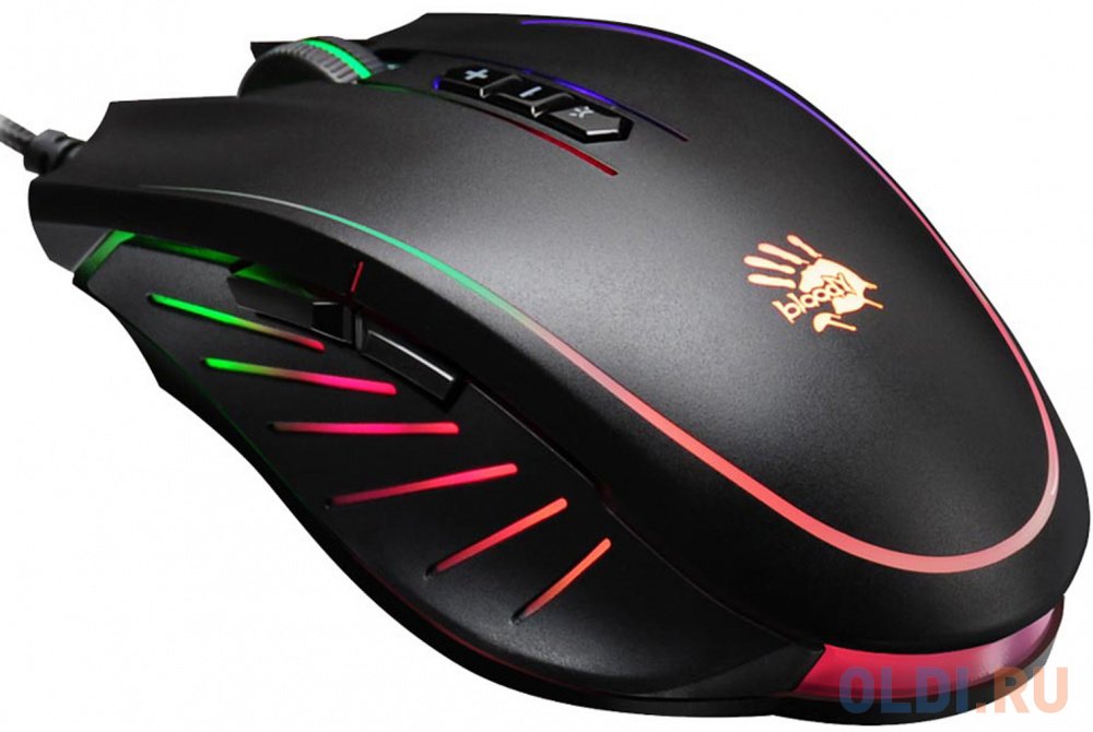 Мышь A4Tech Bloody Q81 Curve черный оптическая (6200dpi) USB (8but) фото