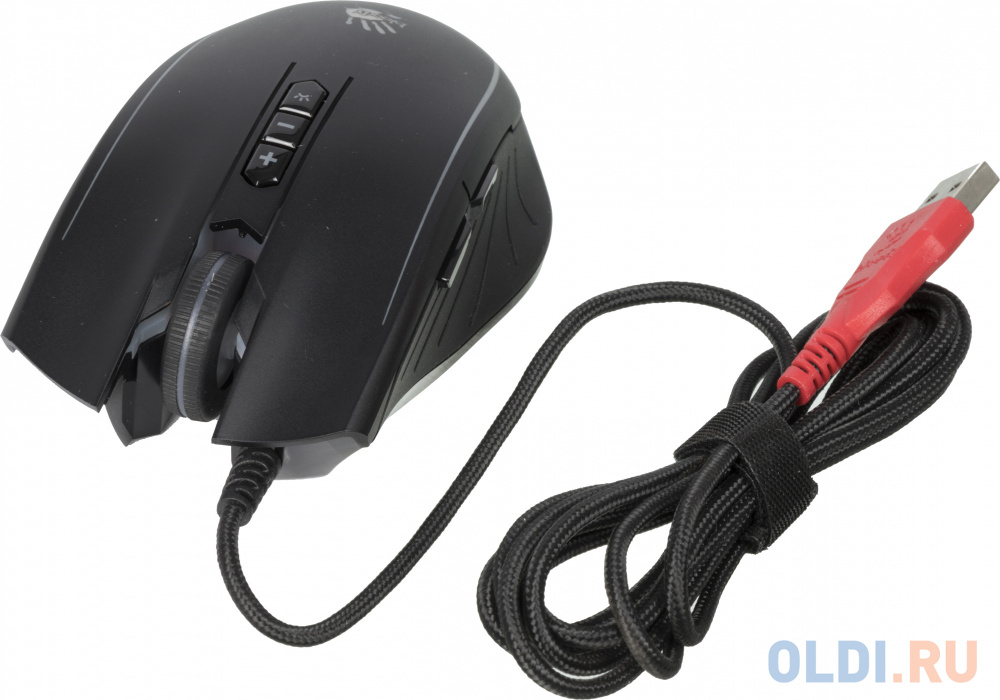 Мышь A4Tech Bloody Q81 Curve черный оптическая (6200dpi) USB (8but) фото