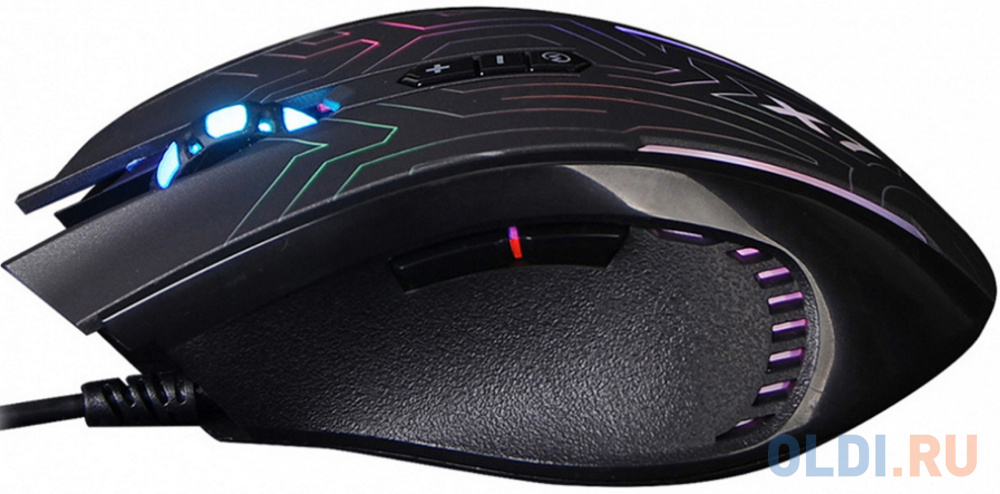 Мышь A4Tech X87 черный оптическая (2400dpi) USB (8but) фото