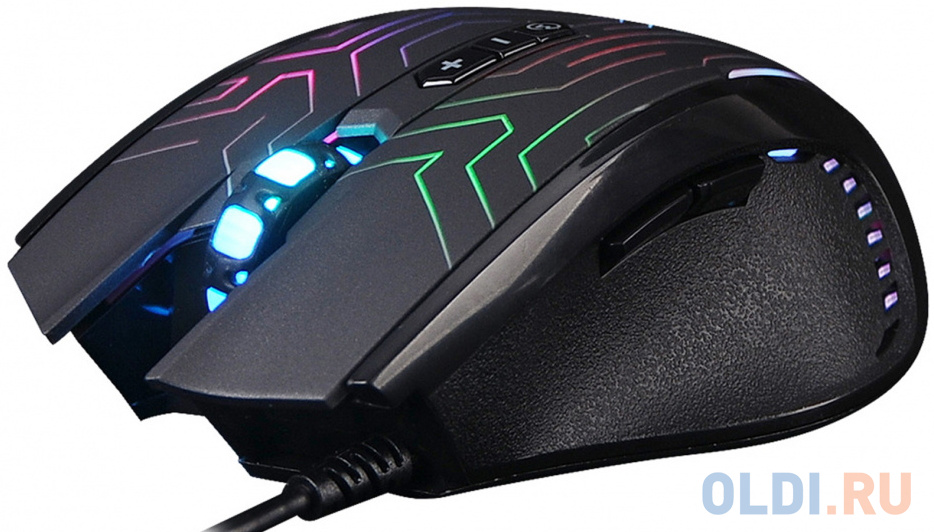 Мышь A4Tech X87 черный оптическая (2400dpi) USB (8but) фото
