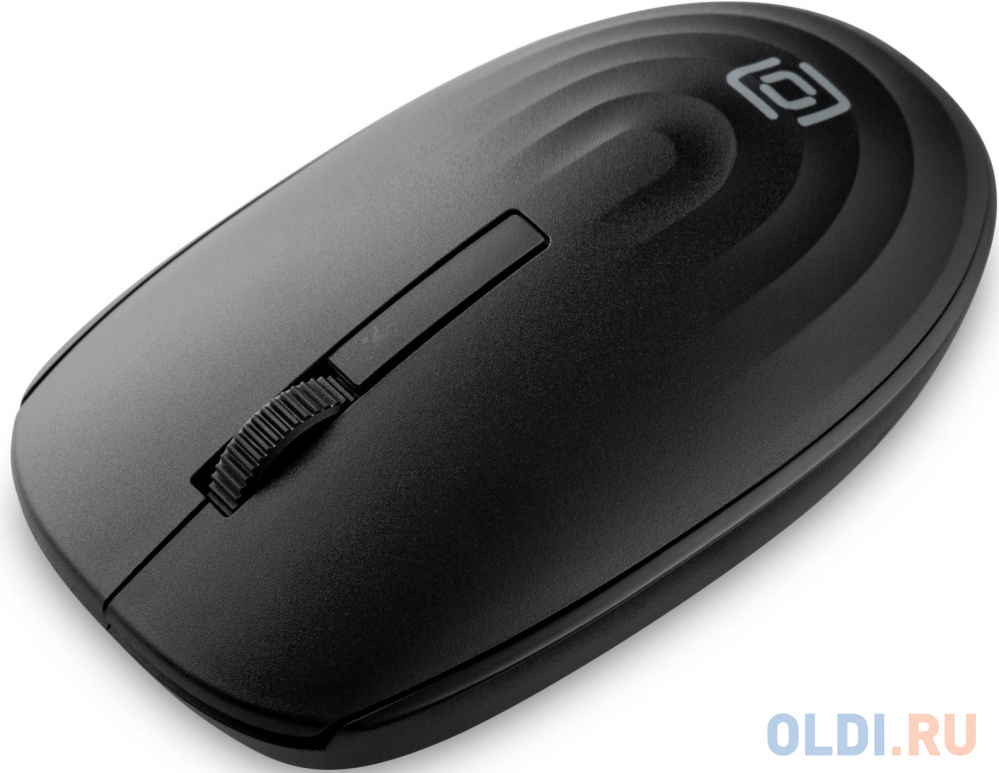 Мышь Оклик 506MW черный оптическая (1600dpi) беспроводная USB для ноутбука (4but) фото
