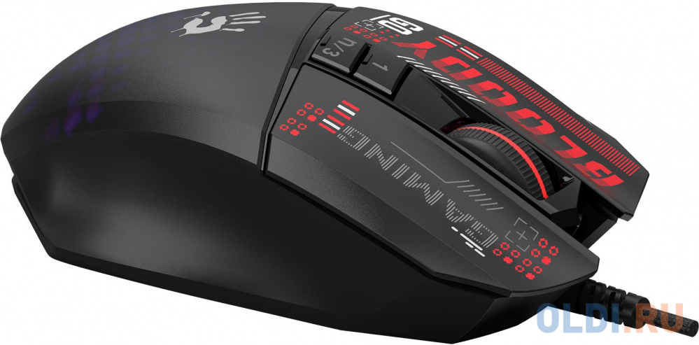 Мышь A4Tech Bloody W60 Max Mini черный оптическая (12000dpi) USB (9but) фото