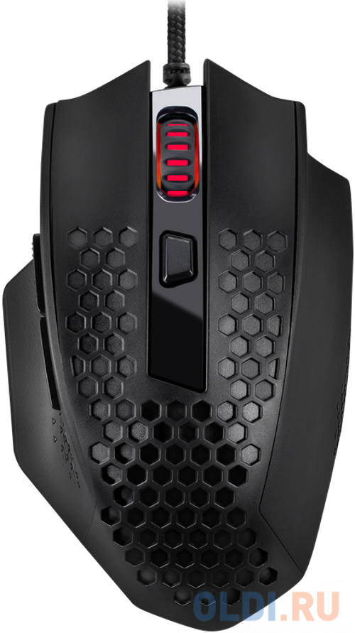 Игровая мышь REDRAGON BOMBER чёрная (USB, Pixart P3327, Huano, 6 кн., 12400 Dpi, RGB подсветка) игровая мышь mad catz r a t 1 чёрная adns3050 usb 3 кнопки 2000 dpi