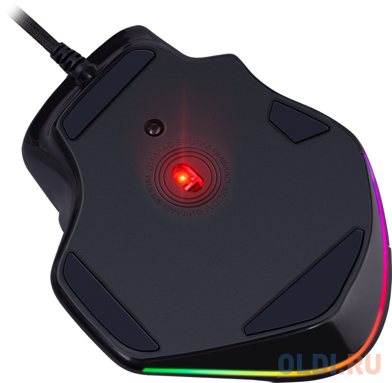 Игровая мышь REDRAGON BULLSEYE чёрная (USB, Pixart P3327, Huano, 8 кн., 12400 Dpi, RGB подсветка) фото