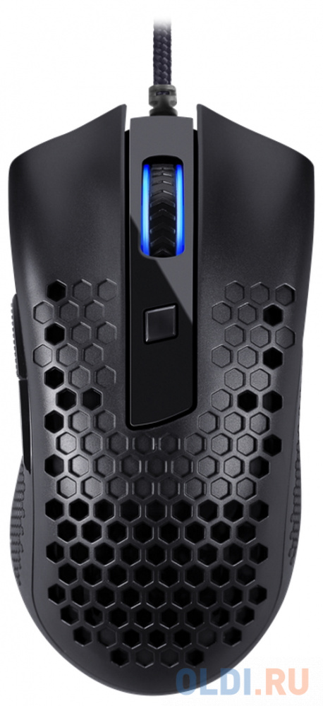 Игровая мышь REDRAGON STORM BASIC чёрная (USB, Pixart P3327, Huano, 5 кн., 12400 Dpi, RGB подсветка) беспроводная игровая мышь redragon woki чёрная usb bluetooth pixart p3395 huano 6 кн 26000 dpi rgb подсветка 2000 мач