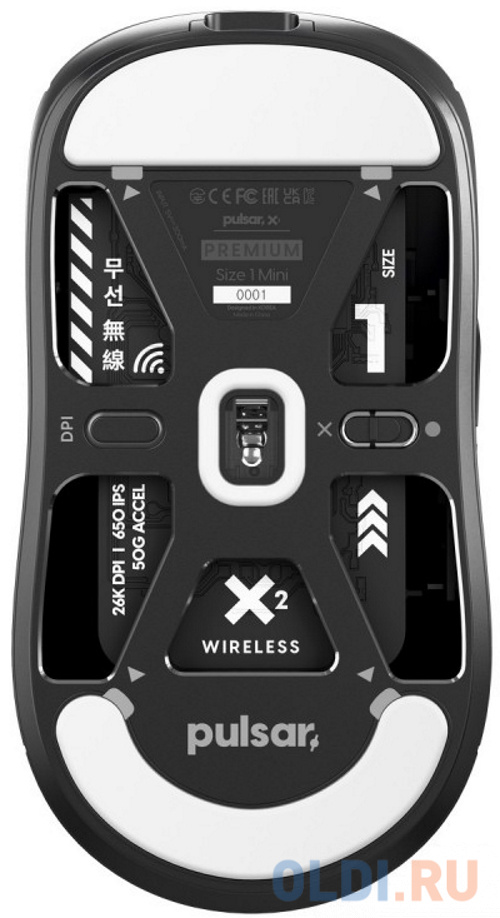 Игровая мышь Pulsar X2 Wireless Mini Premium Black фото
