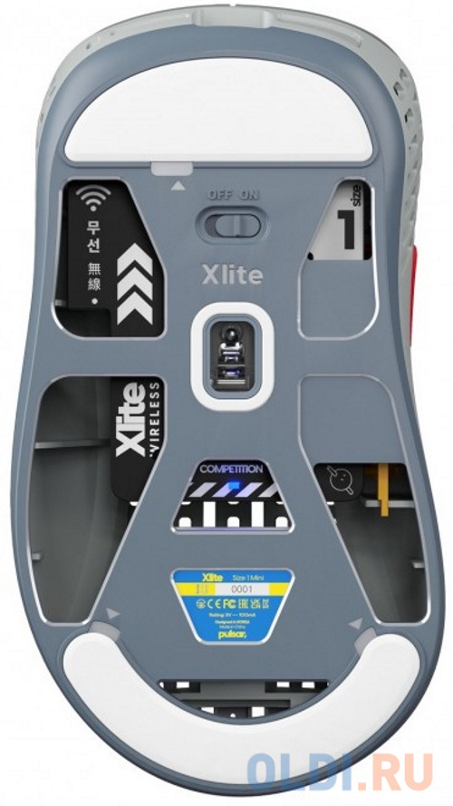 Игровая мышь Pulsar Xlite Wireless V2 Competition Mini Retro Gray фото