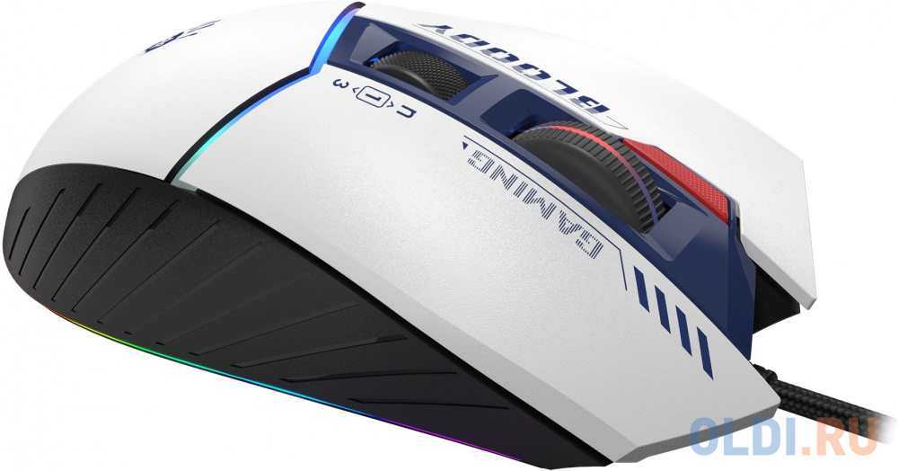 Мышь A4TECH Bloody W95 Max Sports, игровая, оптическая, проводная, USB, синий и белый [w95 max sports navy] фото