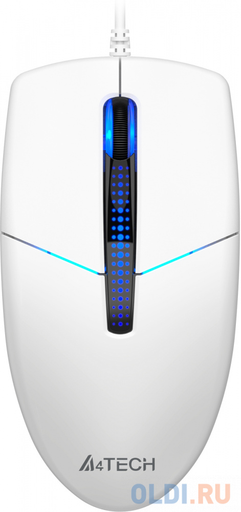 Мышь A4Tech N-530 белый оптическая (1200dpi) USB (2but) мышь a4tech fstyler fg45cs air голубой белый оптическая 2000dpi silent беспроводная usb для ноутбука 7but