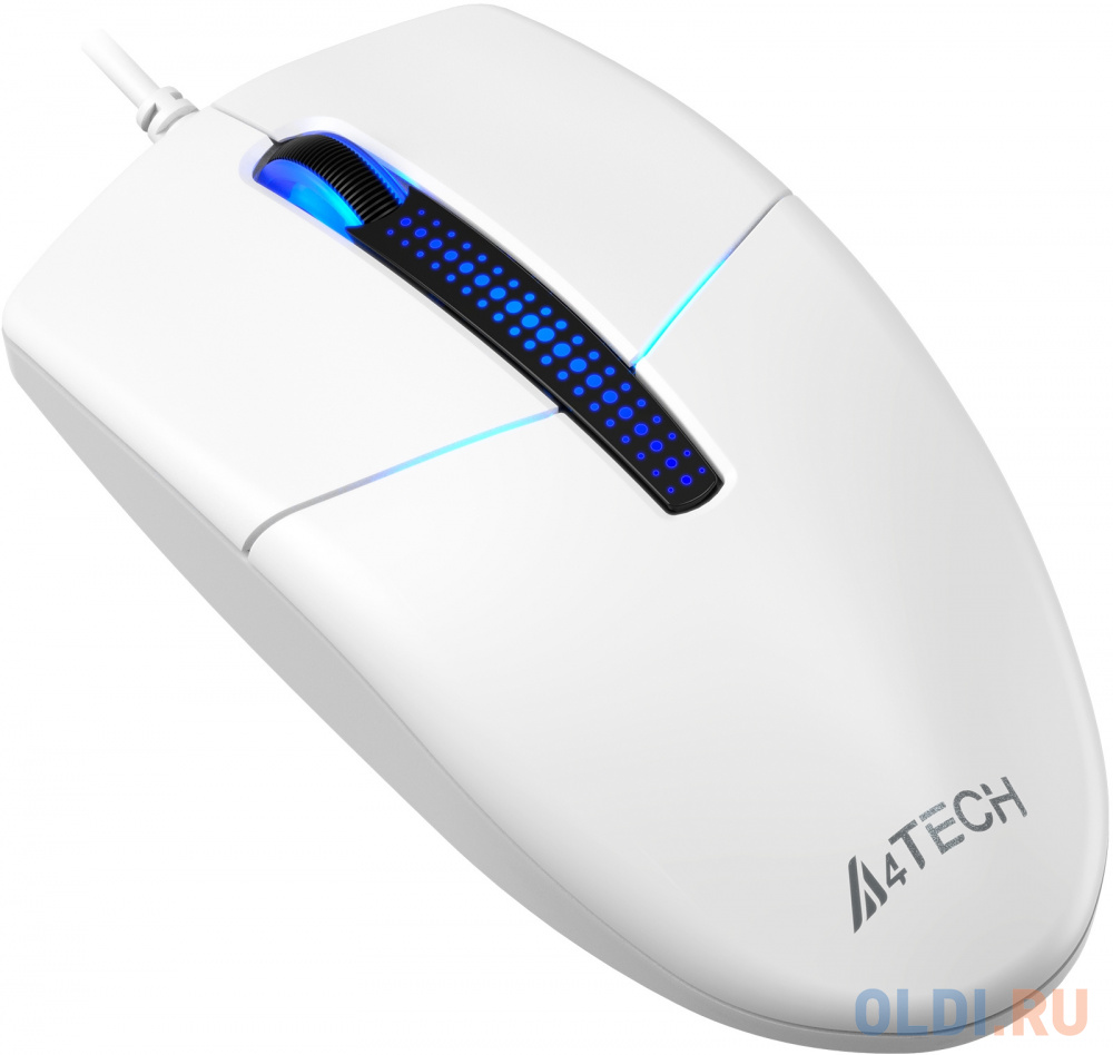 Мышь A4Tech N-530 белый оптическая (1200dpi) USB (2but) фото