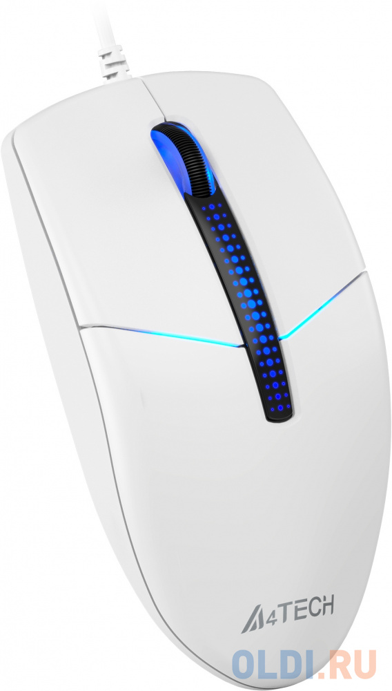 Мышь A4Tech N-530 белый оптическая (1200dpi) USB (2but) фото