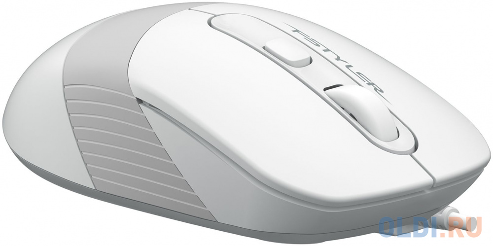 Мышь A4Tech Fstyler FM10S белый/серый оптическая (1600dpi) silent USB (4but) фото