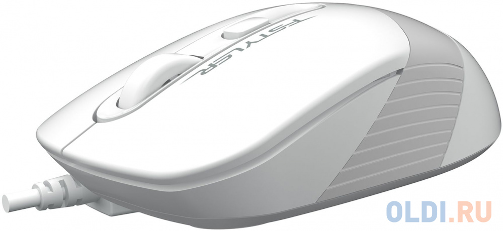 Мышь A4Tech Fstyler FM10S белый/серый оптическая (1600dpi) silent USB (4but) фото