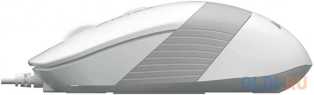 Мышь A4Tech Fstyler FM10S белый/серый оптическая (1600dpi) silent USB (4but) фото