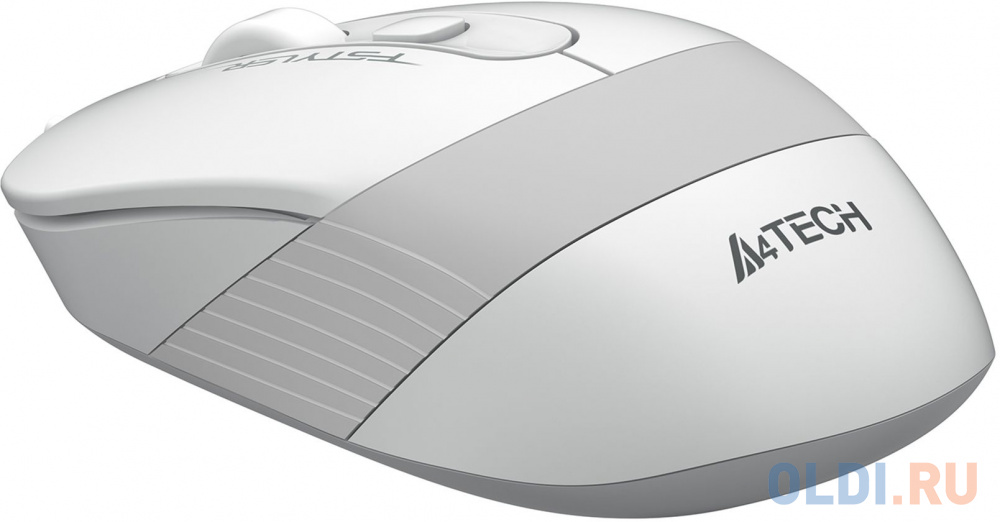 Мышь A4Tech Fstyler FM10S белый/серый оптическая (1600dpi) silent USB (4but) фото