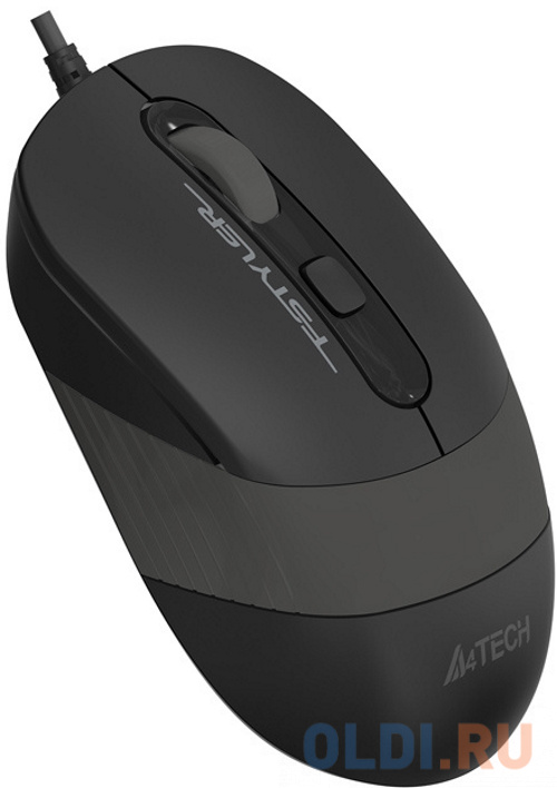 Мышь A4Tech Fstyler FM10S черный/серый оптическая (1600dpi) silent USB (4but) фото