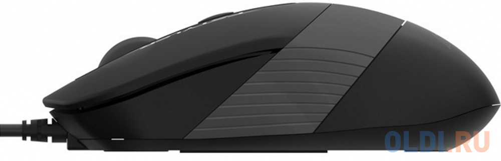 Мышь A4Tech Fstyler FM10S черный/серый оптическая (1600dpi) silent USB (4but) фото