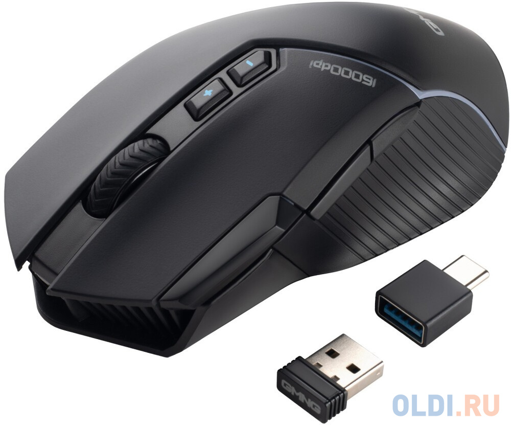 Мышь GMNG XM001, игровая, оптическая, беспроводная, USB, черный фото