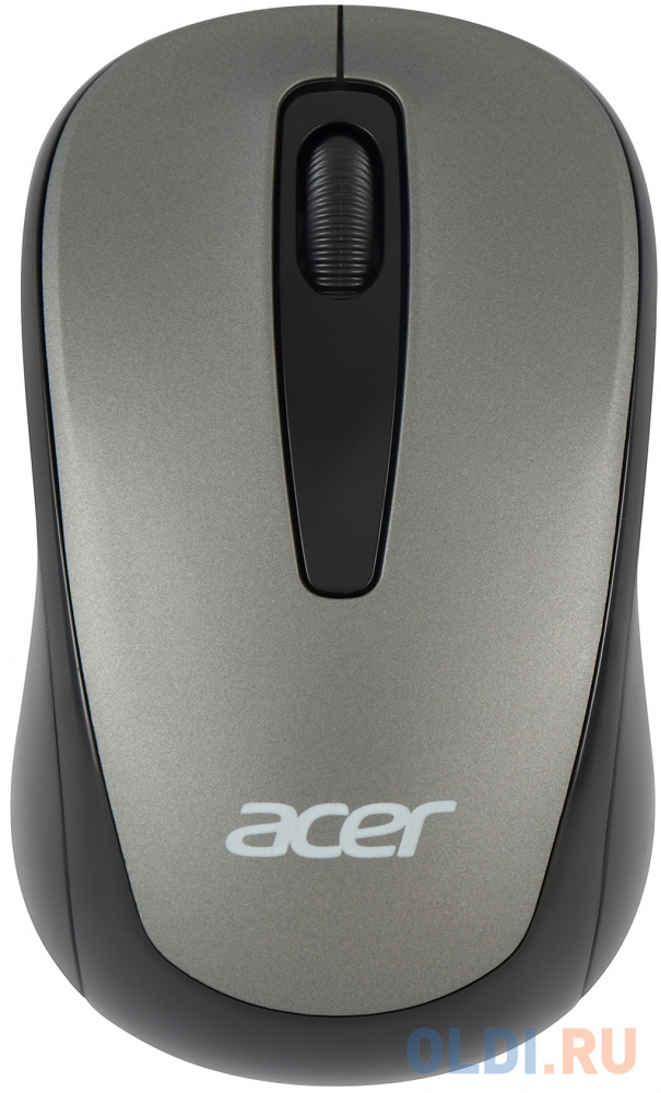 Мышь Acer OMR134, оптическая, беспроводная, USB, серый [zl.mceee.01h] мышь acer omr136 оптическая беспроводная usb красный [zl mceee 01j]