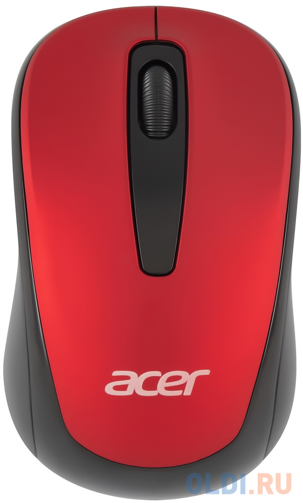 Мышь Acer OMR136, оптическая, беспроводная, USB, красный [zl.mceee.01j] мышь gmng xm004 красный оптическая 12800dpi usb для ноутбука 8but