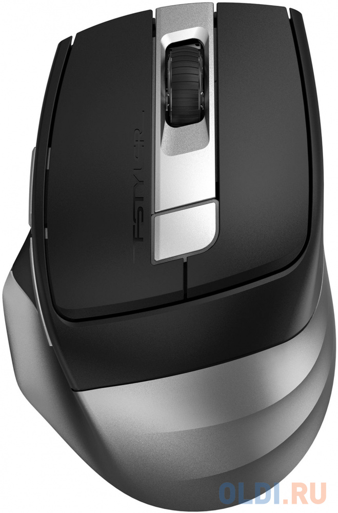 Мышь A4Tech Fstyler FB35CS серый/черный оптическая (2000dpi) silent беспроводная BT/Radio USB (5but) мышь беспроводная a4tech fstyler fg30s серый usb